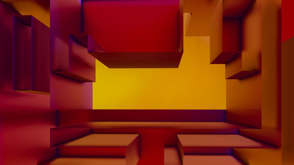 Aerial view of a person standing at the entrance to a complex maze, symbolizing the strategic challenge of navigating the ...
